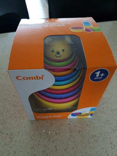 콤비 컵온컵스 곰돌이 아기 컵쌓기 블록 놀이 장난감