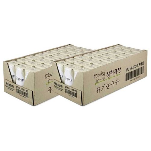 [매일유업 가정배달] 상하목장 유기농 우유 750ml 3개월 36회(주3회)