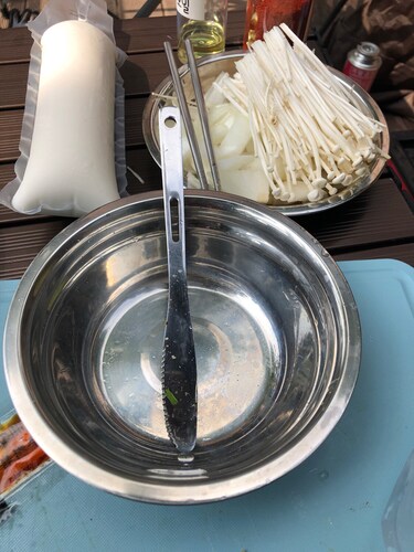 카르닉 스텐 캠핑 식기 세트 11P 백패킹 낚시 피크닉 스테인레스 그릇 접시 전용가방