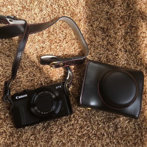 bob 캐논 Canon G7X Mark2 카메라 가죽 스트랩 케이스 크로스백 속사케이스
