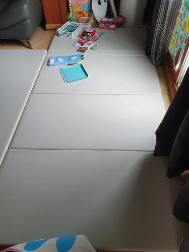 [리코코] 양면이중코팅 클린 롤매트 252x120x4cm / 층간소음 놀이방 아기 매트