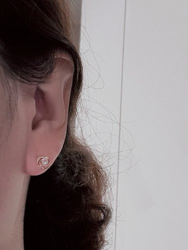 [로즈몽] 14K 화이트토파즈 귀걸이 RK0118