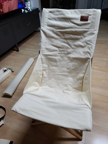 소소일상 접이식 캔버스 우드 체어 캠핑 원목 의자 감성캠핑 폴딩 라지사이즈