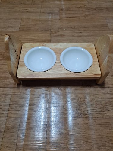 단단 높이조절 펫테이블 2구/강아지밥그릇/반려동물식기/애견식기