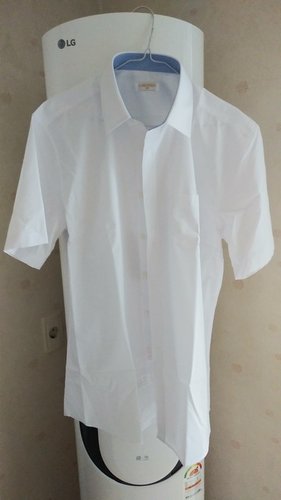 까망베르(CAMEMBERT) 구김방지 남성용 클래식핏 화이트 와이셔츠 반팔 W20SSTN0002 