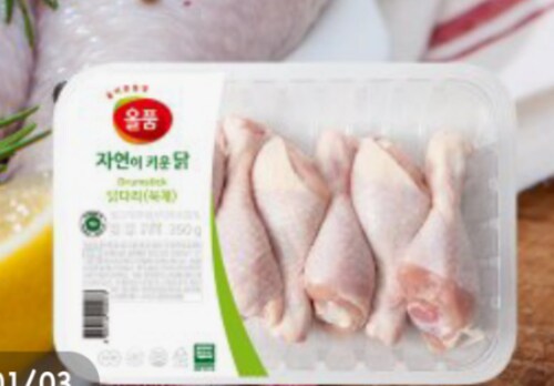 [올품] 국내산 무항생제 닭다리 350g*4팩(350g*4)