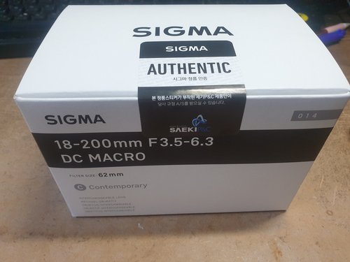 시그마 정품 C 18-200mm F3.5-6.3 DC MACRO OS HSM 캐논 마운트