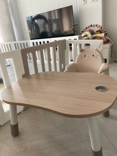 [적립5%]뚜뚜 높이조절 아이 책상 의자세트(시바, 냥이) DIY