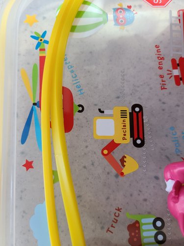 식판 실리콘 교체용 고무 패킹 5p 옐로우 도시락 뚜껑 부속품 유아 어린이 아기식판
