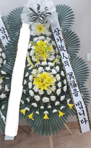 [엔젤스플라워] 근조3단화환 일반형 서울 6대광역시 특가 전국 꽃배달서비스