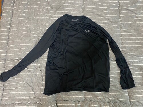 언더아머 UA 테크 2.0 긴팔티 블랙 남성 여성 트레이닝 운동 티셔츠 상의 1328496-001