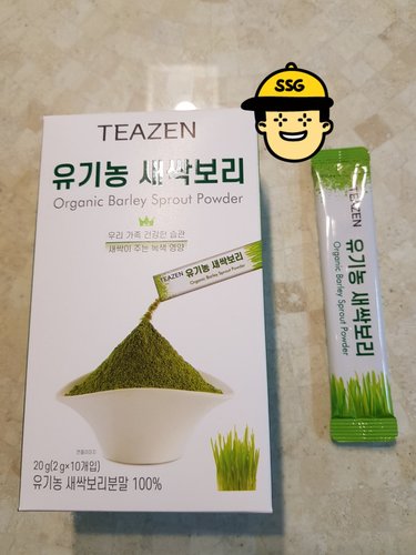 티젠 유기농 새싹보리 분말 10스틱x3박스