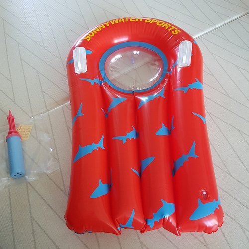 써니워터 투명 파도타기 튜브(레드) 유아튜브 아동튜브 물놀이용품 수영용품