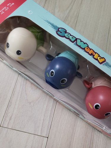 KOS 푸마네 닌자거북이 물놀이 장난감세트(3마리) 태엽 아기 목욕놀이 장난감