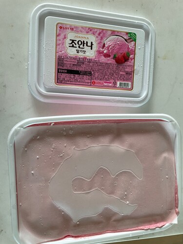 조안나 딸기맛 5L 대용량아이스크림 퍼먹는 업소용 아이스크림