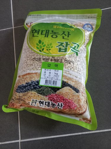 2024년 햇곡 국산 압맥 4kg (1kgx4봉) 쌀보리