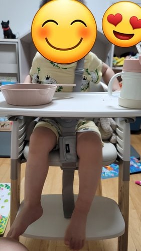 시디즈 몰티 하이체어 아기 식탁 의자 (트레이, 안전벨트 포함)