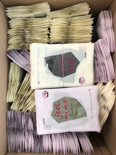 필나인 새부리형 KF94 마스크 라이트핏 2D 컬러 개별포장 100매(50+50매)