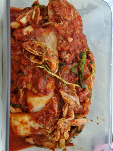 산정마을 간편하게 썰어져있는 전라도 맛김치 1kg