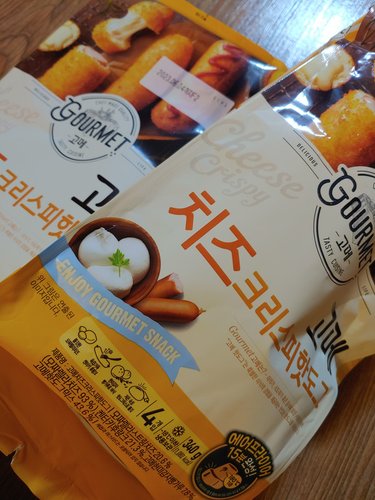 [본사배송]고메 크리스피 핫도그 400G X 2개 + 고메 치즈크리스피 핫도그 340G X 2개 총 4봉지)