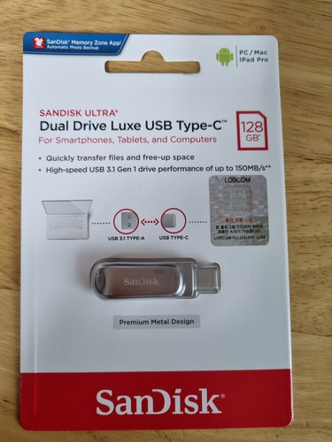 샌디스크 Ultra Dual Drive Luxe TYPE-C 3.1 128GB USB메모리
