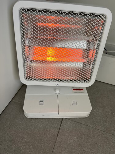 [오아] 스퀘어미니 풋터치 발난로 사무실용 전기난로 전기히터 히터 가정용