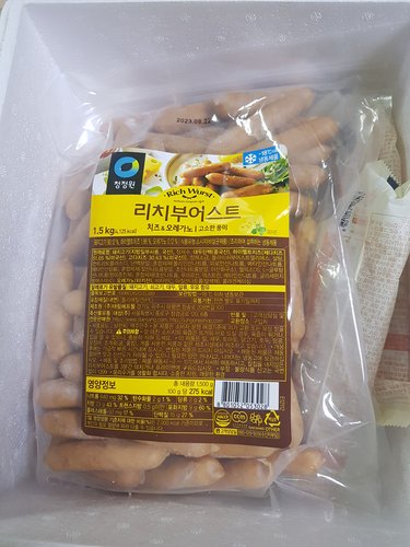 청정원 리치부어스트 치즈&오레가노1.5kg