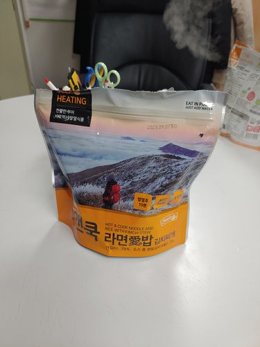 발열도시락 핫앤쿡 라면애밥 김치찌개110g 비화식 백패킹 등산음식 전투식량 간편식