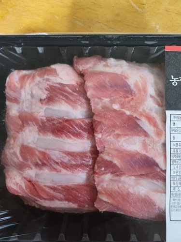[냉장] 국내산 돼지 등갈비(폭립) 찜/구이용 1kg