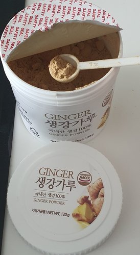 푸른들판 국내산 생강 가루 분말 100% haccp 인증 120gx1통