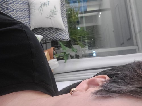 [도로시x스타착용][김희애,함은정 착용] 14k 심플 체인링 귀걸이