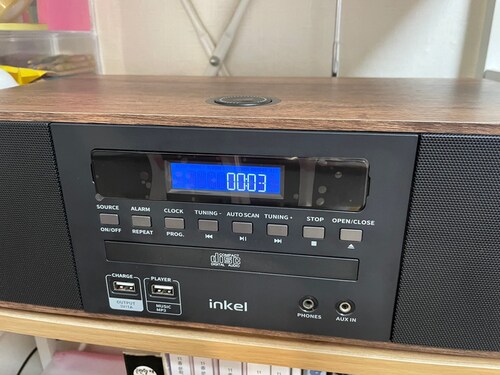 인켈  IK-A360CD 블루투스 오디오 CD플레이어 FM 라디오