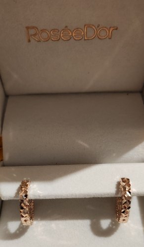 [여주점] [로제도르] FEUJ-G-0252    14K 핑크골드 컷팅 귀걸이(299910327)