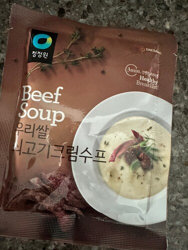 청정원 우리쌀 쇠고기크림수프60g 8개