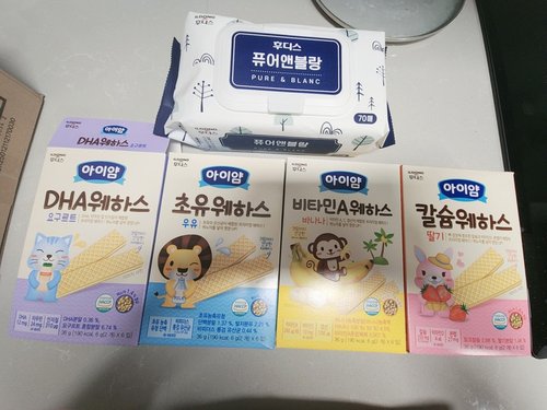 아이얌 웨하스 4종세트 (초유+요구르트+딸기+바나나)