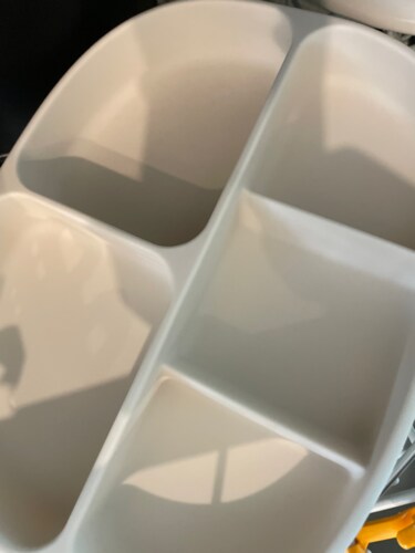[모윰] 실리콘 초강력 5구 디자인 흡착식판+간식 접시(뚜껑 겸용) 2종 세트 - 컬러 선택