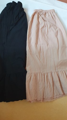 [시골양품점] 면레이스 허리 속치마[EM027]베이지색상 추가입고/레이어드해서 입기 좋아요.