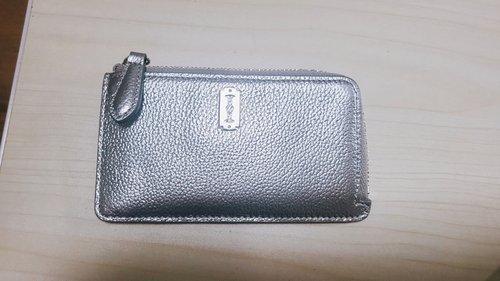 Magpie Zipper Card Wallet (맥파이 지퍼 카드지갑) Flash Silver VQB4-1CW139-1SIXX