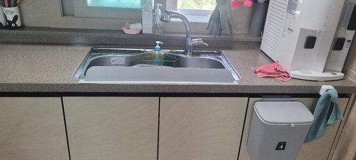 [생활공작소] 싱크대 물막이 와이드 설거지 물튀김방지