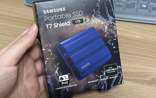 [정품] 삼성전자 공식인증 포터블 외장SSD T7 Shield 실드 1TB MU-PE1T0