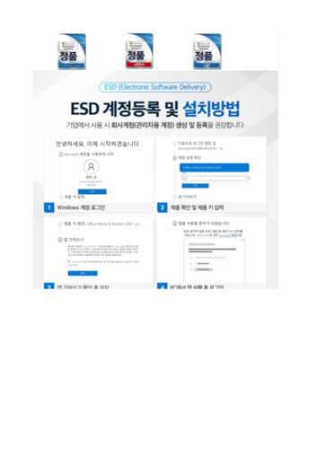 Visio 2021 Standard 기업용 ESD 영구사용 / 비지오