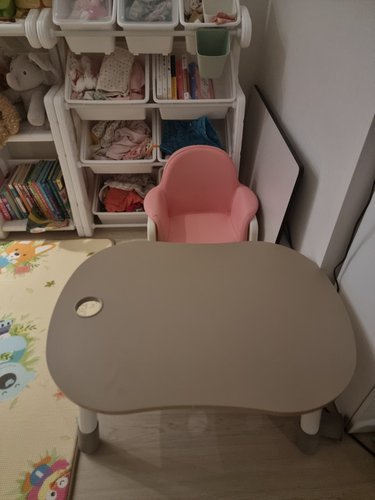 [적립5%]뚜뚜 높이조절 아이 책상 의자 세트 (핑크 블루)