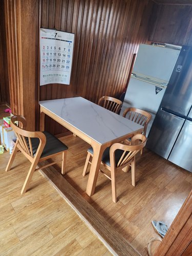 [비밀특가]버트슨 컴포트 세라믹 4인용 식탁세트 의자형
