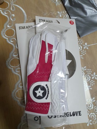 스타글러브 아쿠아SC 레드 여성 양손세트 기능성 골프장갑
