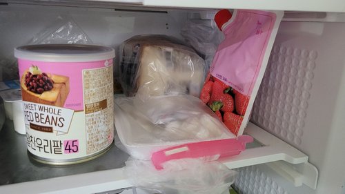 딸기 빙수세트(더알찬우리팥 850g+딸기시럽 500g+국산 새알빙수떡 300g) /캔형 국산팥