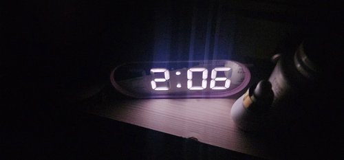 무아스 팝 미러클락 미니 LED 시계(핑크)