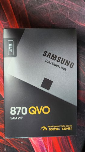 [n][혜택가 483,000원] QLC SSD 870 QVO 4TB MZ-77Q4T0BW 공식인증 (정품)