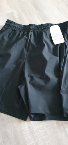 아키클래식 트리코트 에어쿨러 스탠다드핏 아이콘 반바지 블랙(남녀공용)