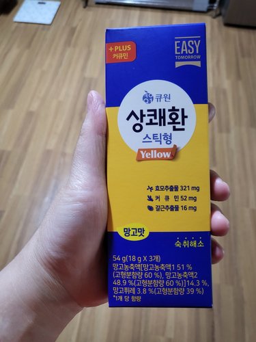 [큐원] 상쾌환 스틱형 옐로우(18g*3개입)