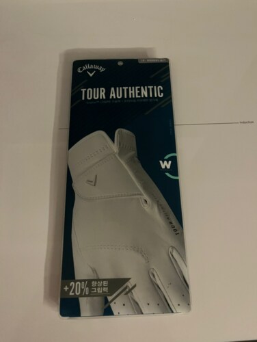 캘러웨이 21 CG 투어 어센틱 우먼스 여성용 양피 골프장갑 화이트